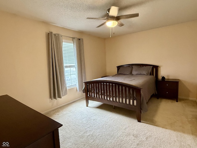 6309 Monteo Dr, Indianapolis, IN 46217 - carpeted bedroom featuring ceiling fan and a textured ceiling
