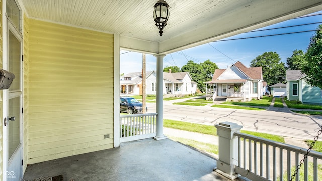 429 W Washington St, Shelbyville, IN 46176 - porch featuring a residential view