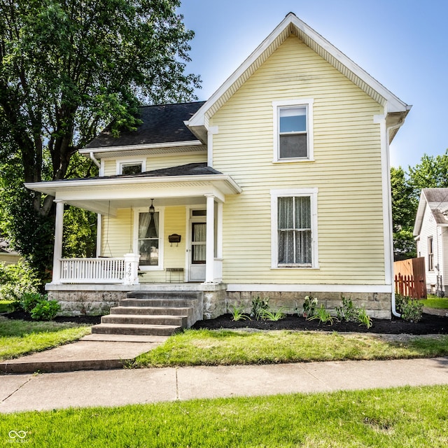 429 W Washington St, Shelbyville, IN 46176 - view of front of home with covered porch