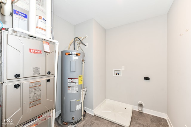 2234 S Bingham Pl, New Palestine, IN 46163 - utilities featuring electric water heater and heating unit