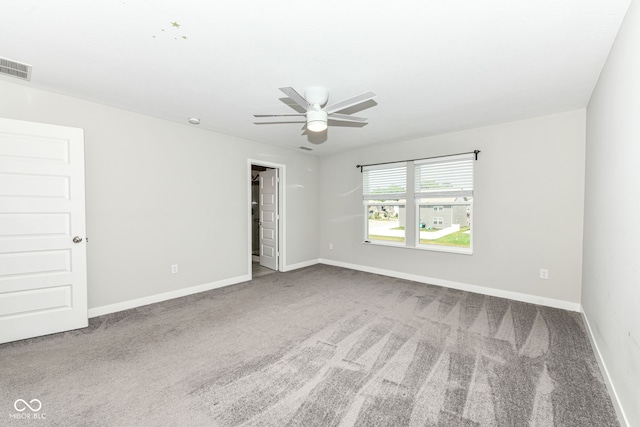 2234 S Bingham Pl, New Palestine, IN 46163 - carpeted spare room with ceiling fan and baseboards