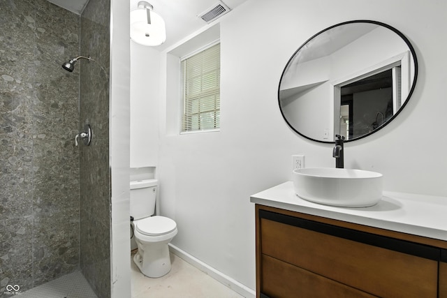 8041 Barry Rd, Indianapolis, IN 46219 - bathroom featuring vanity and tiled shower