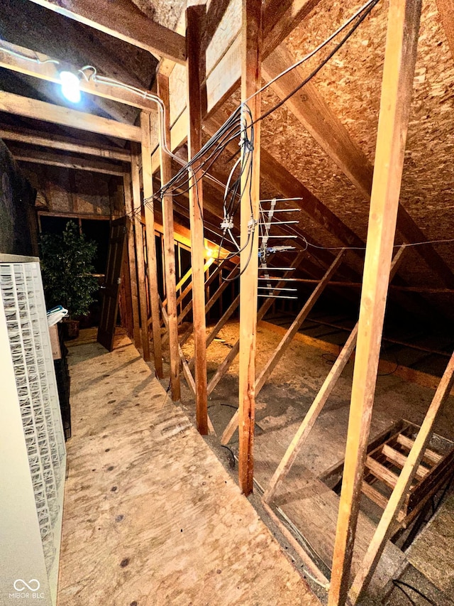 5720 Bayside Dr, Fort Wayne, IN 46815 - attic featuring a heating unit