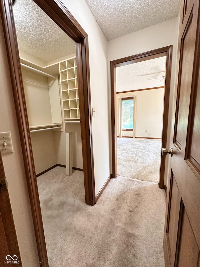 5720 Bayside Dr, Fort Wayne, IN 46815 - hall featuring light carpet and a textured ceiling