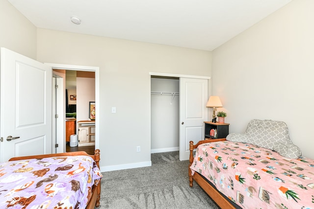 9846 Zion Way, Pendleton, IN 46064 - carpeted bedroom with a closet and baseboards