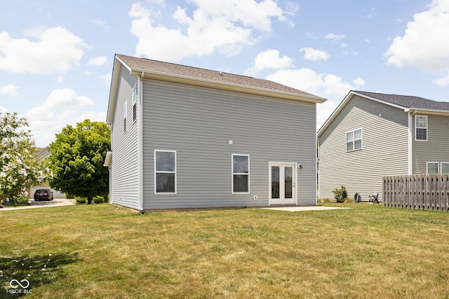 3827 Dusty Sands Rd, Whitestown, IN 46075 - rear view of property with french doors