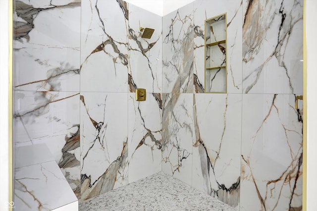 7131 Nile Ridge Ct, Indianapolis, IN 46236 - bathroom view of a marble finish shower
