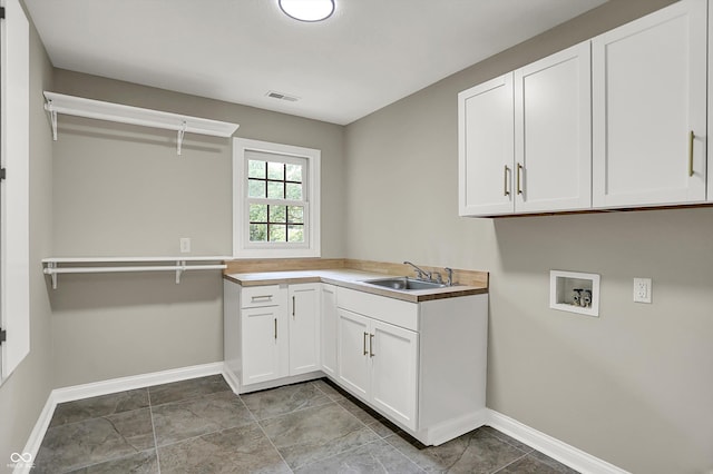 7131 Nile Ridge Ct, Indianapolis, IN 46236 - washroom featuring washer hookup and cabinet space