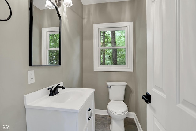 7131 Nile Ridge Ct, Indianapolis, IN 46236 - half bathroom featuring healthy amount of natural light and vanity