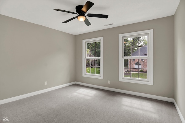 7131 Nile Ridge Ct, Indianapolis, IN 46236 - carpeted empty room with baseboards and a ceiling fan