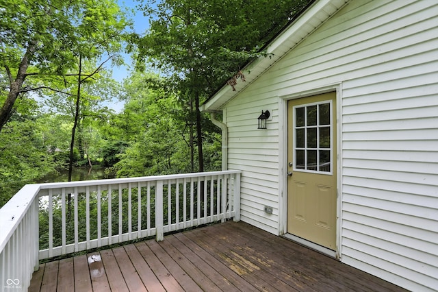 8453 S Christian Dr, Princes Lakes, IN 46164 - view of wooden deck