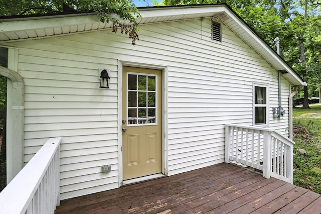 8453 S Christian Dr, Princes Lakes, IN 46164 - view of wooden deck