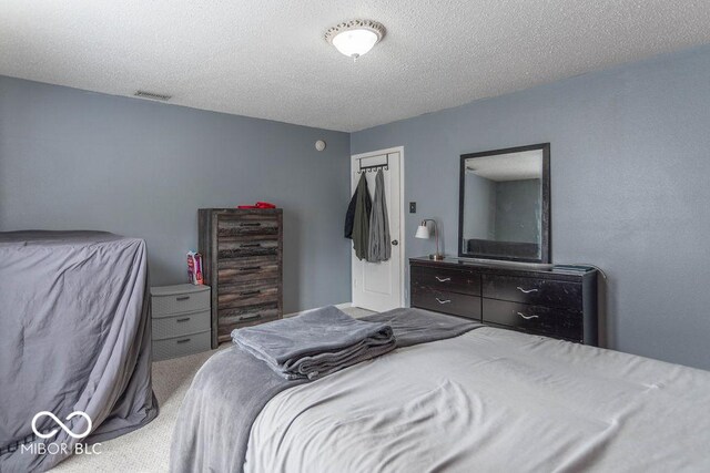 8703 Mellot Way, Camby, IN 46113 - bedroom featuring carpet flooring and a textured ceiling