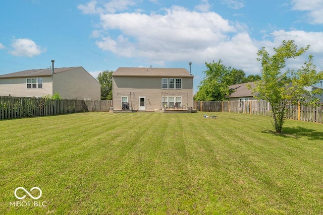 8703 Mellot Way, Camby, IN 46113 - back of house with a fenced backyard and a deck