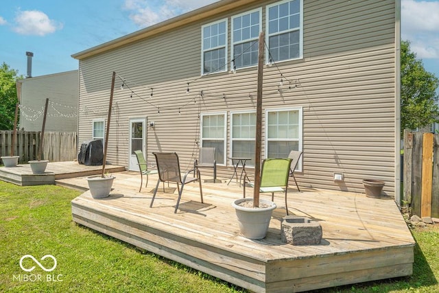 8703 Mellot Way, Camby, IN 46113 - rear view of property with a deck