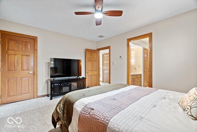 5298 Royal Troon Way, Avon, IN 46123 - carpeted bedroom with a ceiling fan