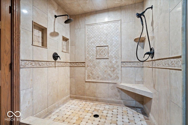 5298 Royal Troon Way, Avon, IN 46123 - full bath featuring tiled shower and tile walls