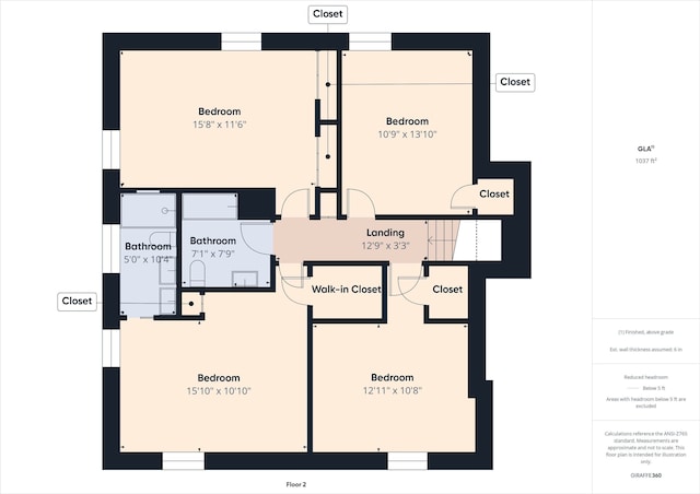 7014 Creekside Ln, Indianapolis, IN 46220 - view of home floor plan
