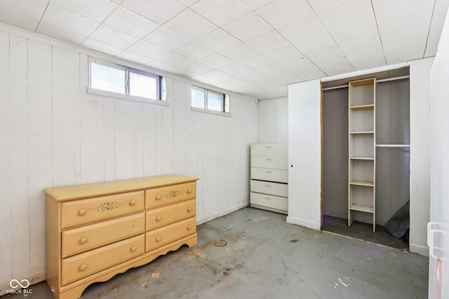 202 W Elbert St, Indianapolis, IN 46217 - below grade area featuring wooden walls