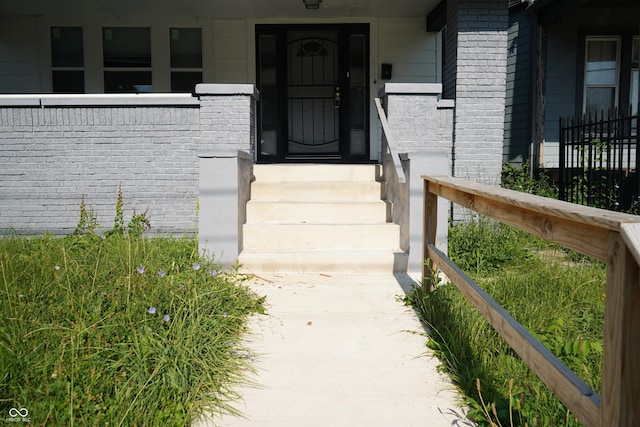3554 N Illinois St, Indianapolis, IN 46208 - property entrance with brick siding