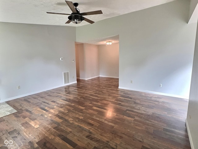 2975 Two Worlds Dr, Columbus, IN 47201 - spare room with dark wood-style floors and a ceiling fan