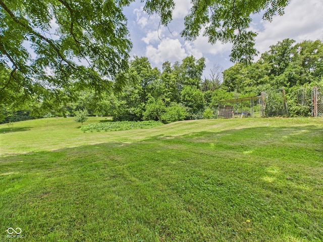 5282 W 900 N, Frankton, IN 46044 - view of green lawn featuring view of wooded area