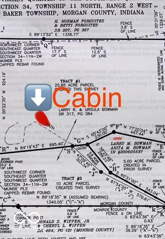 9970 N Brown Ln, Gosport, IN 47433 - view of a document