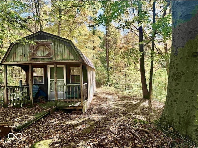 9970 N Brown Ln, Gosport, IN 47433 - view of outdoor structure featuring a view of trees