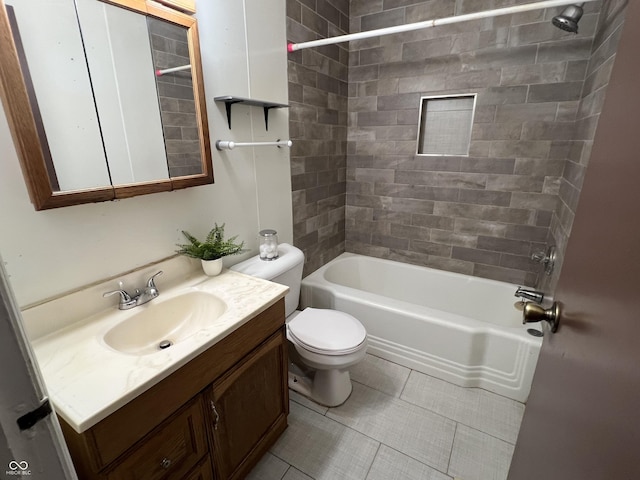 1726 N Linwood Ave, Indianapolis, IN 46218 - full bath featuring vanity, bathing tub / shower combination, and tile patterned floors
