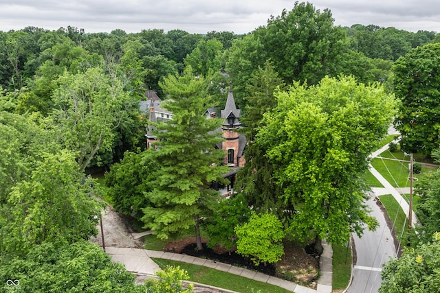 5631 University Ave, Indianapolis, IN 46219 - drone / aerial view of a heavily wooded area