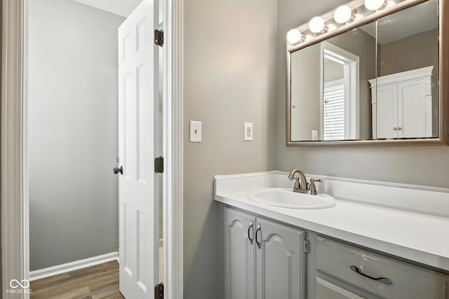 3191 W 246th St, Sheridan, IN 46069 - bathroom with vanity and wood finished floors
