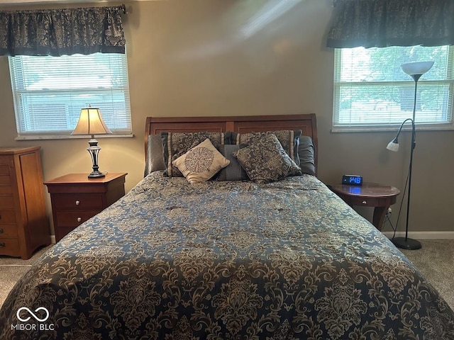 4728 S Eaton Ave, Indianapolis, IN 46239 - bedroom with carpet flooring and multiple windows