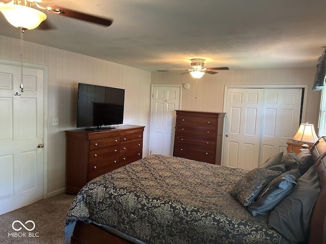 4728 S Eaton Ave, Indianapolis, IN 46239 - carpeted bedroom featuring ceiling fan