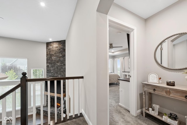 6330 Teakwood Way, Mccordsville, IN 46055 - corridor with carpet and recessed lighting
