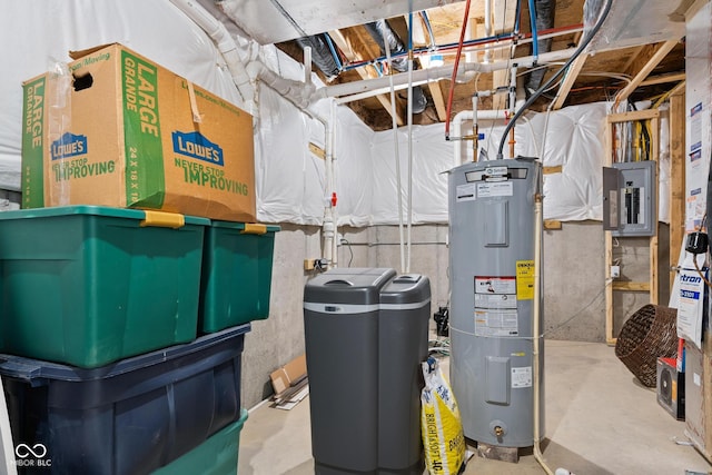 6330 Teakwood Way, Mccordsville, IN 46055 - utility room featuring electric water heater and electric panel