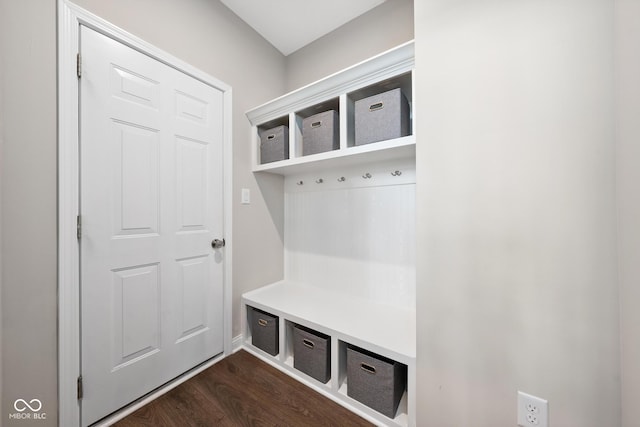 6330 Teakwood Way, Mccordsville, IN 46055 - mudroom featuring dark wood finished floors