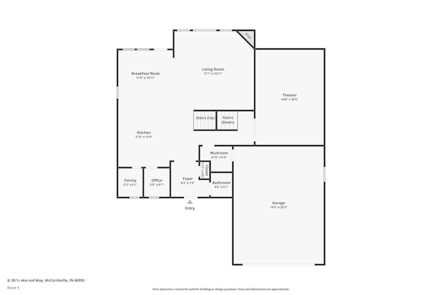 6330 Teakwood Way, Mccordsville, IN 46055 - view of room layout