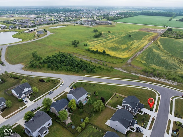 6330 Teakwood Way, Mccordsville, IN 46055 - aerial view of property and surrounding area featuring a nearby body of water, nearby suburban area, and rural landscape
