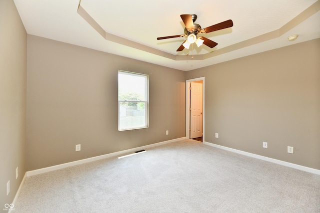 915 E Drybread Ln, Nineveh, IN 46164 - carpeted empty room with a raised ceiling, ceiling fan, and a smoke detector