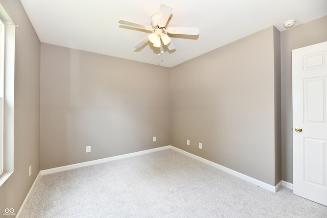 915 E Drybread Ln, Nineveh, IN 46164 - unfurnished room with light carpet, ceiling fan, and a smoke detector