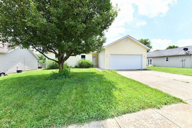 915 E Drybread Ln, Nineveh, IN 46164 - view of front of house with an attached garage, a front lawn, and concrete driveway