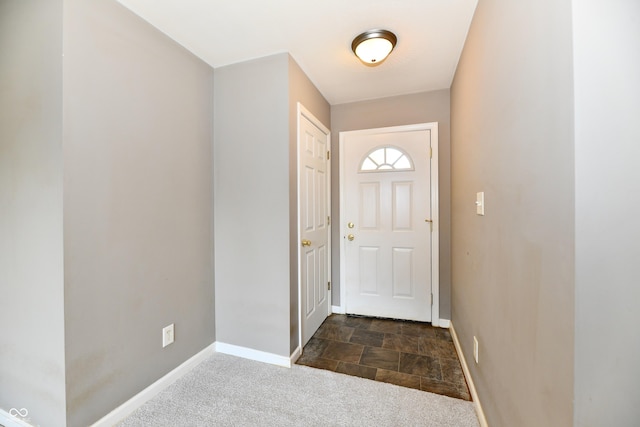 915 E Drybread Ln, Nineveh, IN 46164 - doorway featuring stone finish flooring and dark carpet