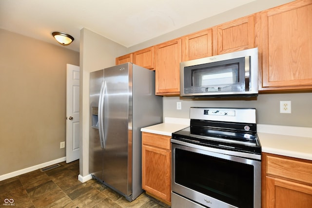 915 E Drybread Ln, Nineveh, IN 46164 - kitchen with stainless steel appliances and light countertops