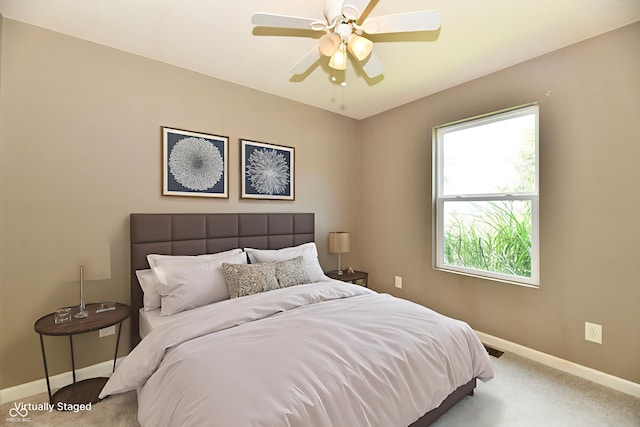 915 E Drybread Ln, Nineveh, IN 46164 - carpeted bedroom featuring baseboards and a ceiling fan