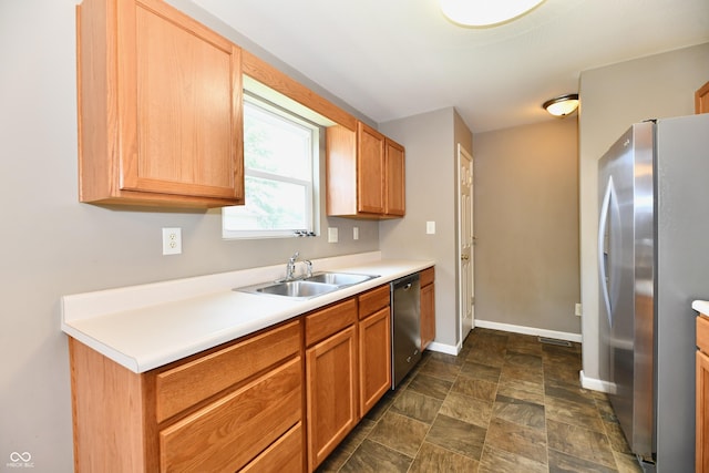 915 E Drybread Ln, Nineveh, IN 46164 - kitchen featuring stainless steel appliances, stone finish floors, and light countertops