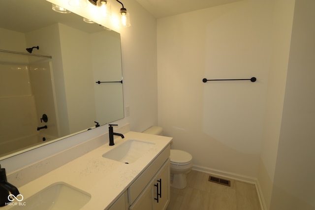 1825 Real St, Indianapolis, IN 46240 - full bathroom with double vanity and bathtub / shower combination