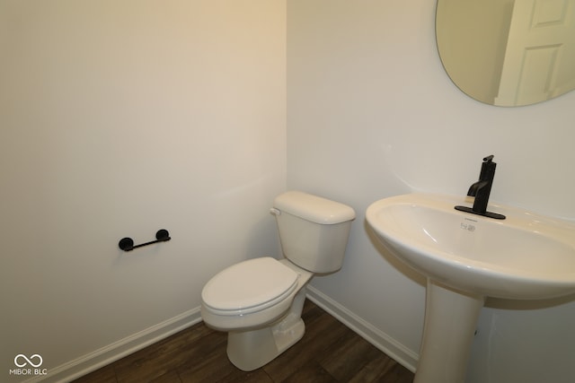 1825 Real St, Indianapolis, IN 46240 - bathroom with baseboards and wood finished floors