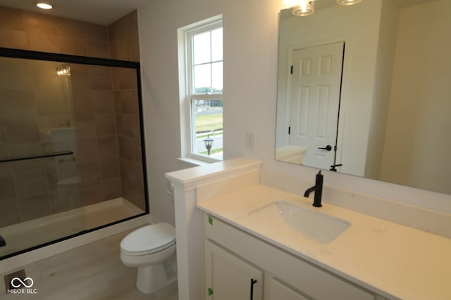 1825 Real St, Indianapolis, IN 46240 - full bathroom featuring vanity and tiled shower