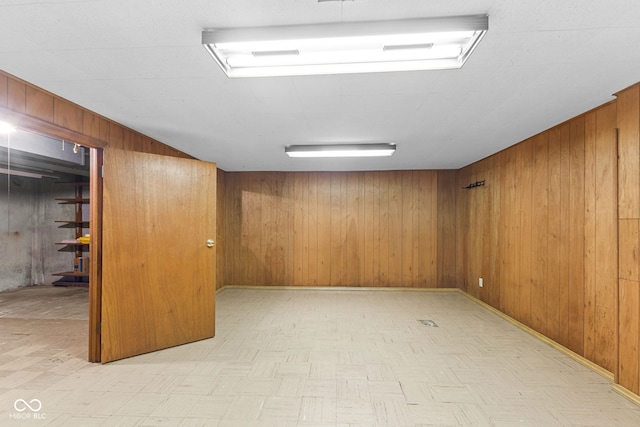 2752 Vinewood Dr, Speedway, IN 46224 - finished below grade area with wood walls and light flooring