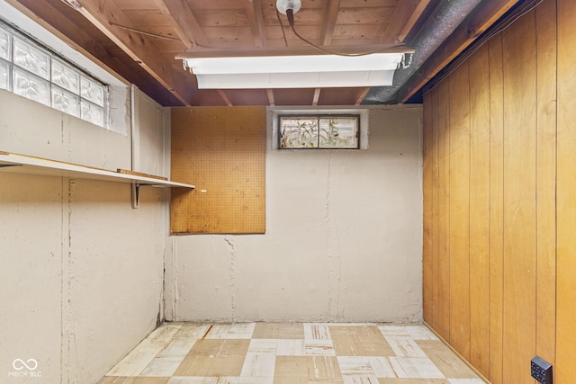 2752 Vinewood Dr, Speedway, IN 46224 - basement featuring wood walls